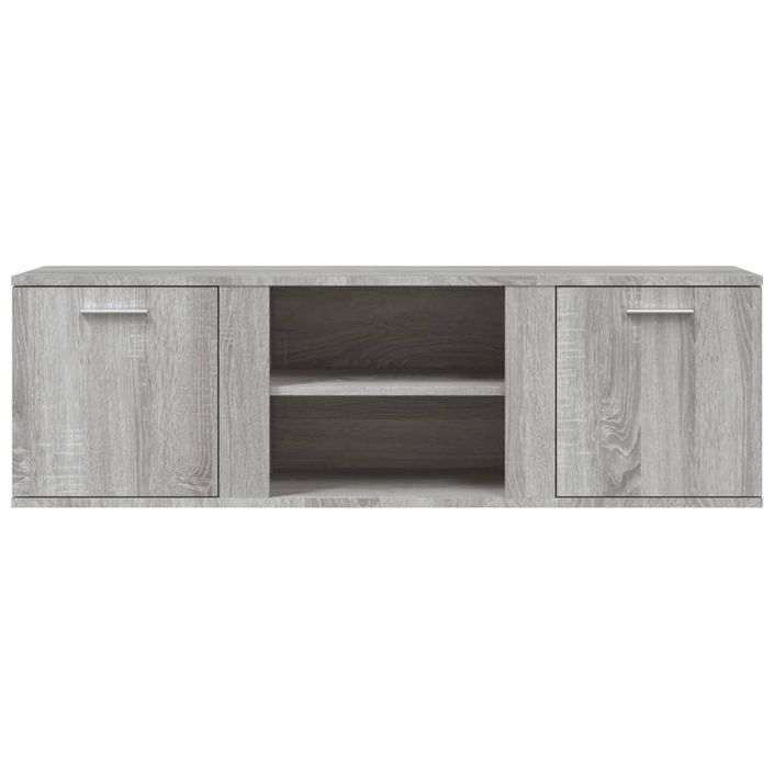 Meuble TV sonoma gris 120x34x37 cm bois d'ingénierie - Photo n°4