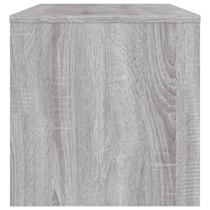 Meuble TV sonoma gris 120x34x37 cm bois d'ingénierie - Photo n°5