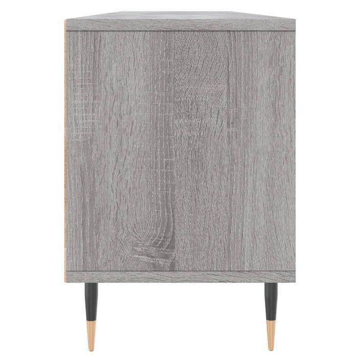 Meuble TV sonoma gris 150x30x44,5 cm bois d'ingénierie - Photo n°7