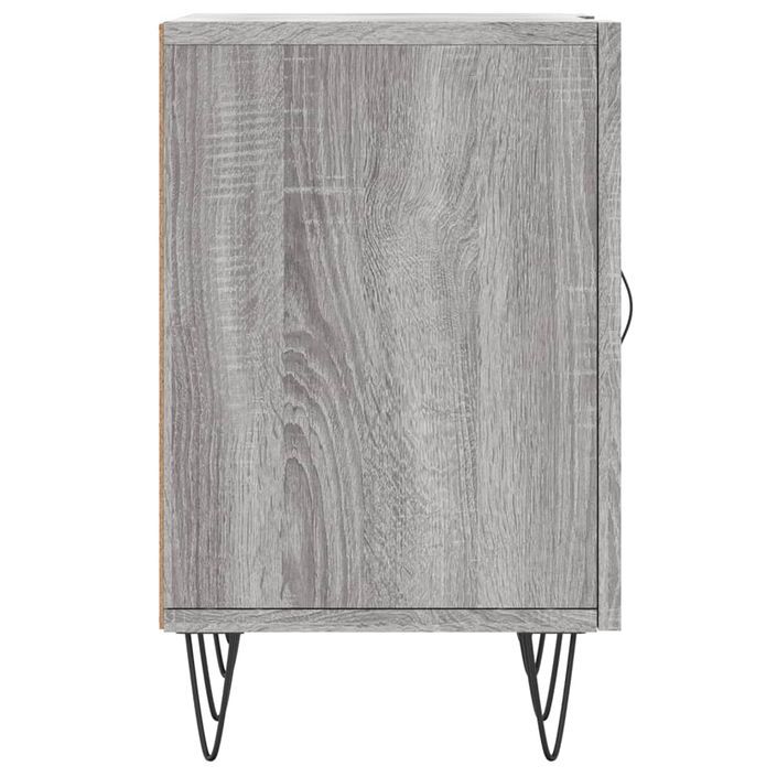 Meuble TV sonoma gris 150x30x50 cm bois d'ingénierie - Photo n°7