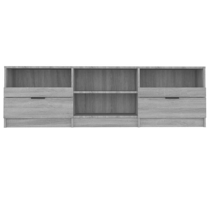 Meuble TV Sonoma gris 150x33,5x45 cm Bois d'ingénierie - Photo n°4