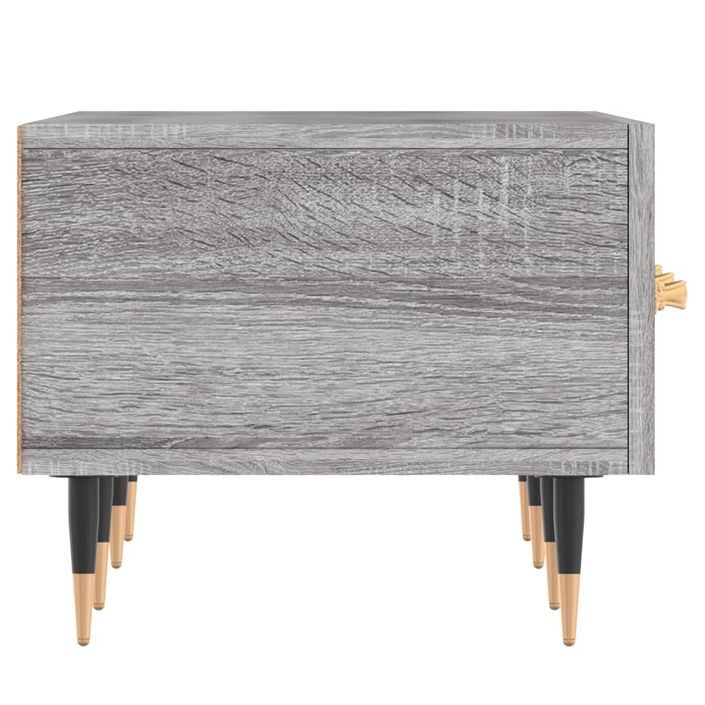 Meuble TV sonoma gris 150x36x30 cm bois d'ingénierie - Photo n°7