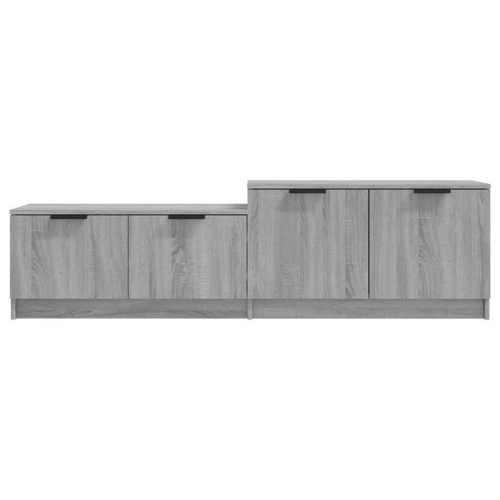 Meuble TV Sonoma gris 158,5x36x45 cm Bois d'ingénierie - Photo n°5