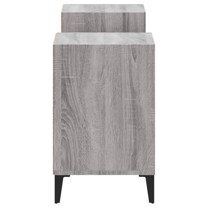 Meuble TV Sonoma gris 160x35x55 cm Bois d'ingénierie - Photo n°7