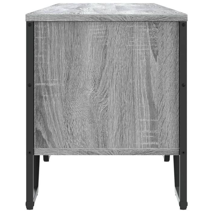 Meuble TV sonoma gris 180x34x41 cm bois d'ingénierie - Photo n°5