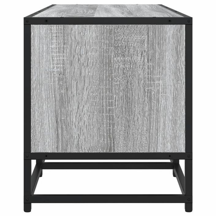 Meuble TV sonoma gris 180x35x41 cm bois d'ingénierie - Photo n°5