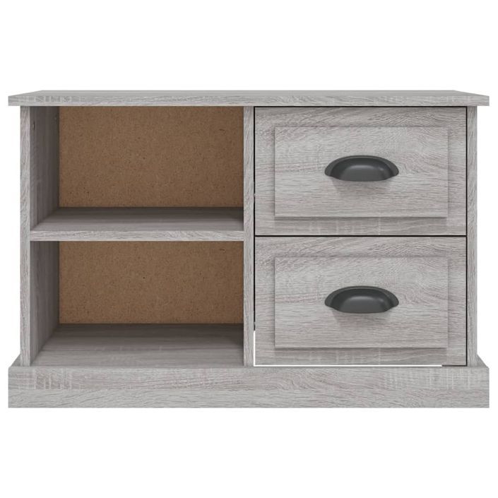 Meuble TV sonoma gris 73x35,5x47,5 cm bois d'ingénierie - Photo n°6