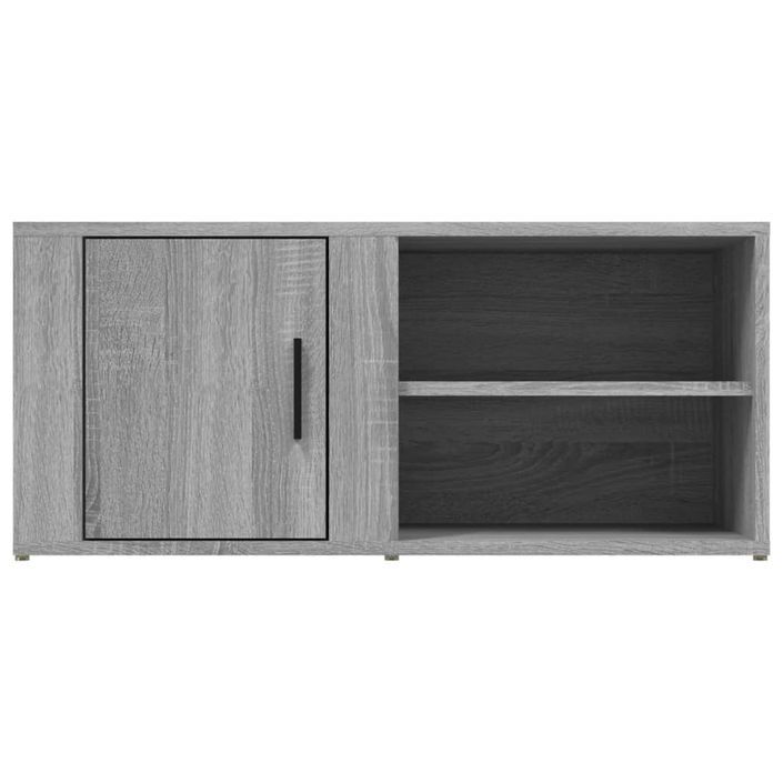 Meuble TV Sonoma gris 80x31,5x36 cm Bois d'ingénierie - Photo n°6