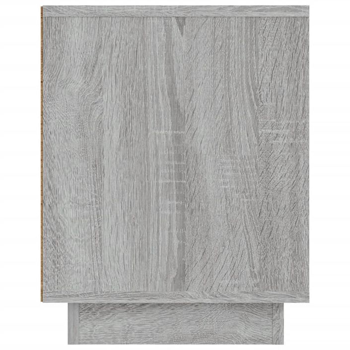 Meuble TV sonoma gris 80x35x45 cm bois d'ingénierie - Photo n°8