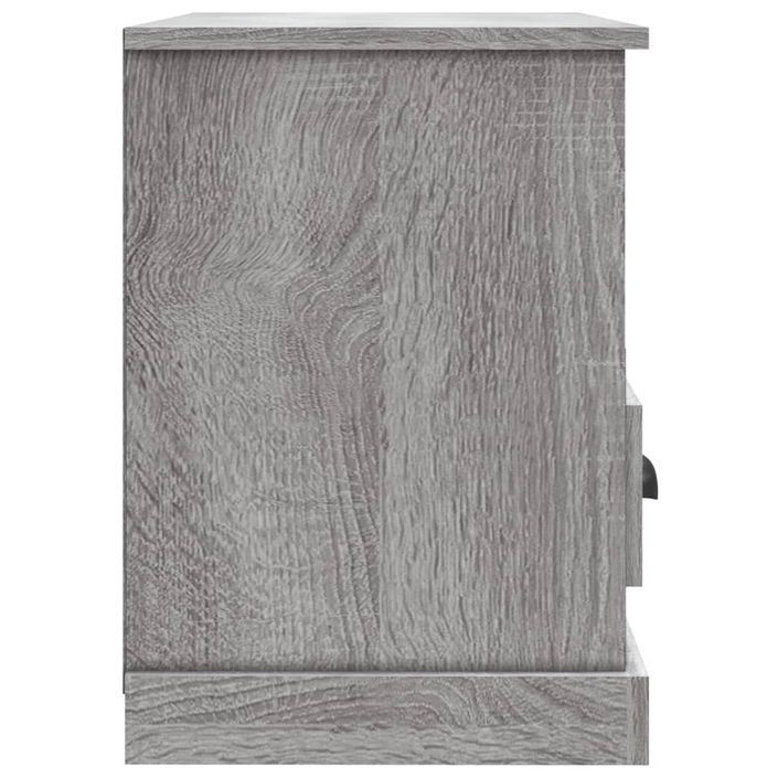 Meuble TV sonoma gris 80x35x50 cm bois d'ingénierie - Photo n°7