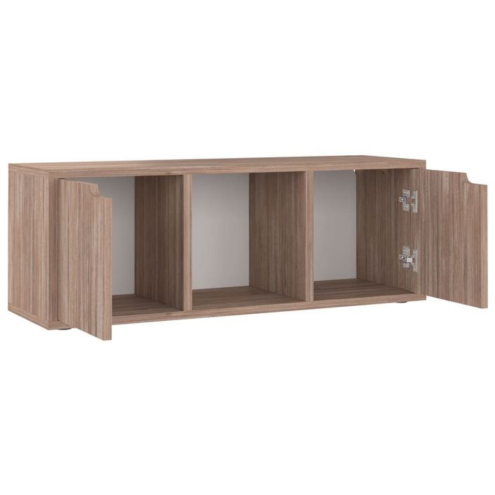 Meuble TV Sonoma gris 88,5x27,5x30,5 cm - Photo n°6