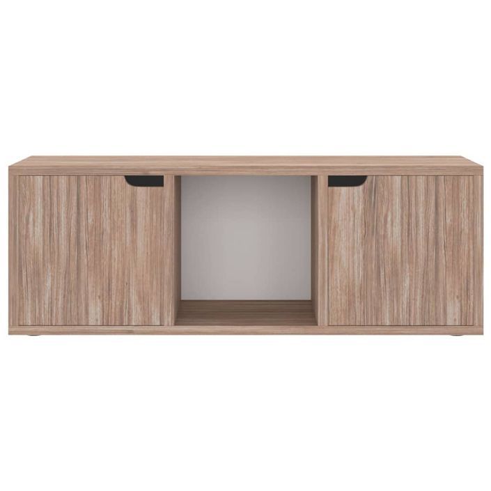 Meuble TV Sonoma gris 88,5x27,5x30,5 cm - Photo n°7