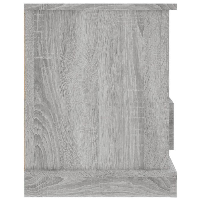 Meuble TV sonoma gris 93x35,5x45 cm bois d'ingénierie - Photo n°7