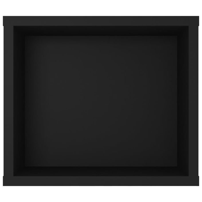 Meuble TV suspendu Noir 100x30x26,5 cm - Photo n°5