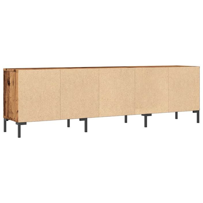 Meuble TV vieux bois 150x30x44,5 cm bois d'ingénierie - Photo n°7