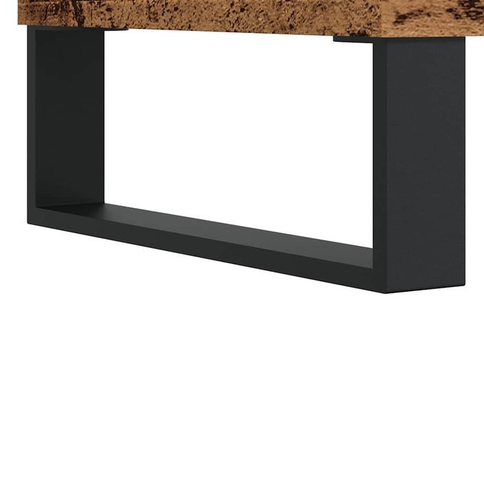 Meuble TV vieux bois 150x30x44,5 cm bois d'ingénierie - Photo n°8