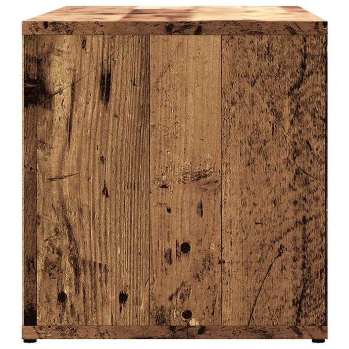 Meuble TV vieux bois 80x34x35,5 cm bois d'ingénierie - Photo n°5