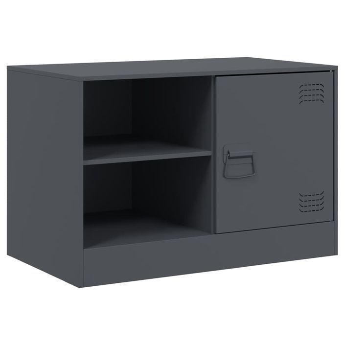 Meubles TV 2 pcs anthracite 67x39x44 cm acier - Photo n°6