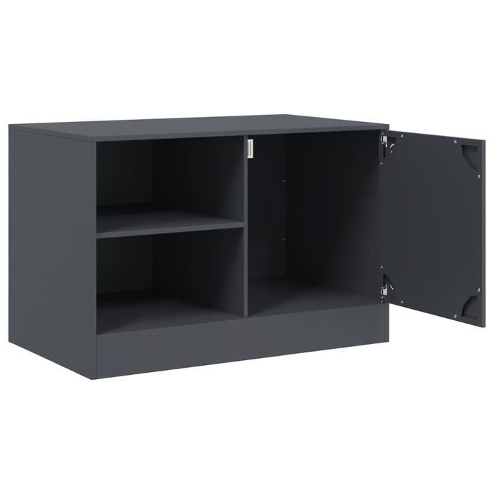 Meubles TV 2 pcs anthracite 67x39x44 cm acier - Photo n°7