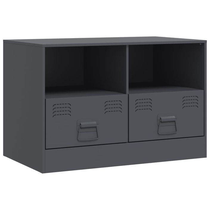 Meubles TV 2 pcs anthracite 67x39x44 cm acier - Photo n°7