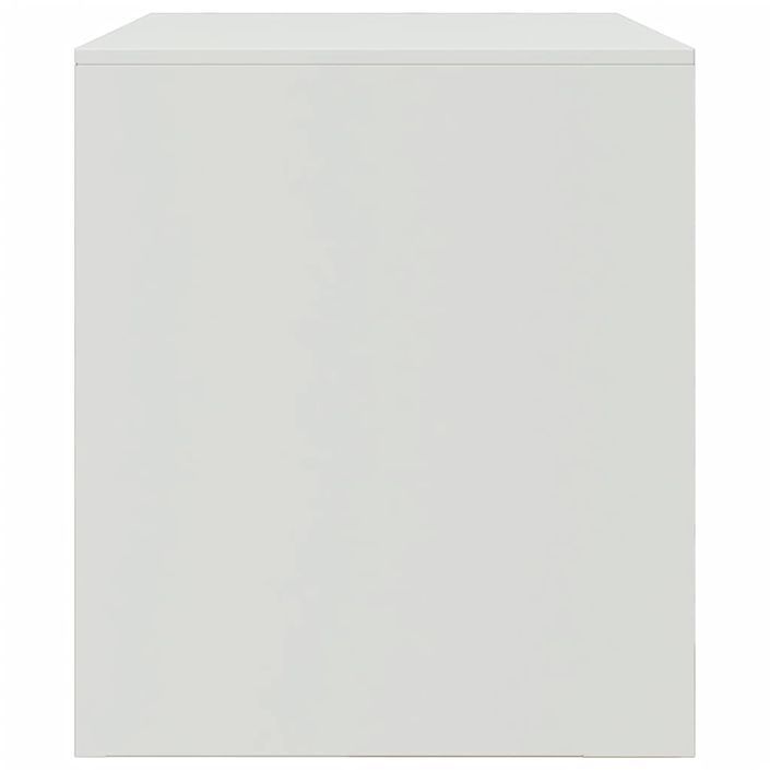 Meubles TV 2 pcs blanc 67x39x44 cm acier - Photo n°8