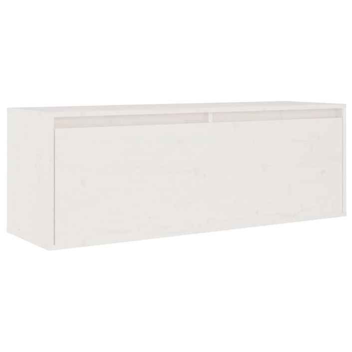 Meubles TV 2 pcs Blanc Bois massif de pin - Photo n°5