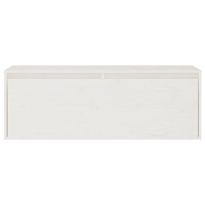 Meubles TV 2 pcs Blanc Bois massif de pin - Photo n°6