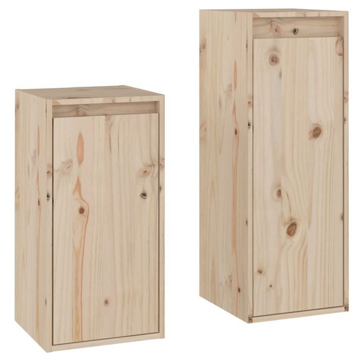 Meubles TV 2 pcs Bois massif de pin 2 - Photo n°2