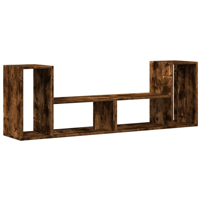 Meubles TV 2 pcs chêne fumé 75x30x50 cm bois d'ingénierie - Photo n°1