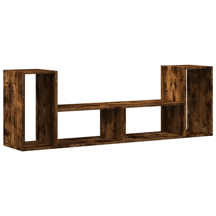 Meubles TV 2 pcs chêne fumé 75x30x50 cm bois d'ingénierie - Photo n°8