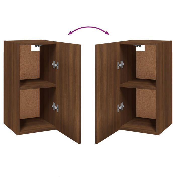 Meubles TV 2 pcs Chêne marron 30,5x30x60 cm Bois d'ingénierie - Photo n°7