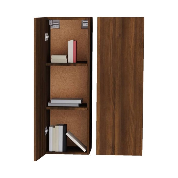 Meubles TV 2 pcs Chêne marron 30,5x30x90 cm Bois d'ingénierie - Photo n°9