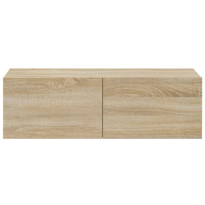 Meubles TV 2 pcs Chêne Sonoma 100x30x30 cm Bois d'ingénierie - Photo n°6