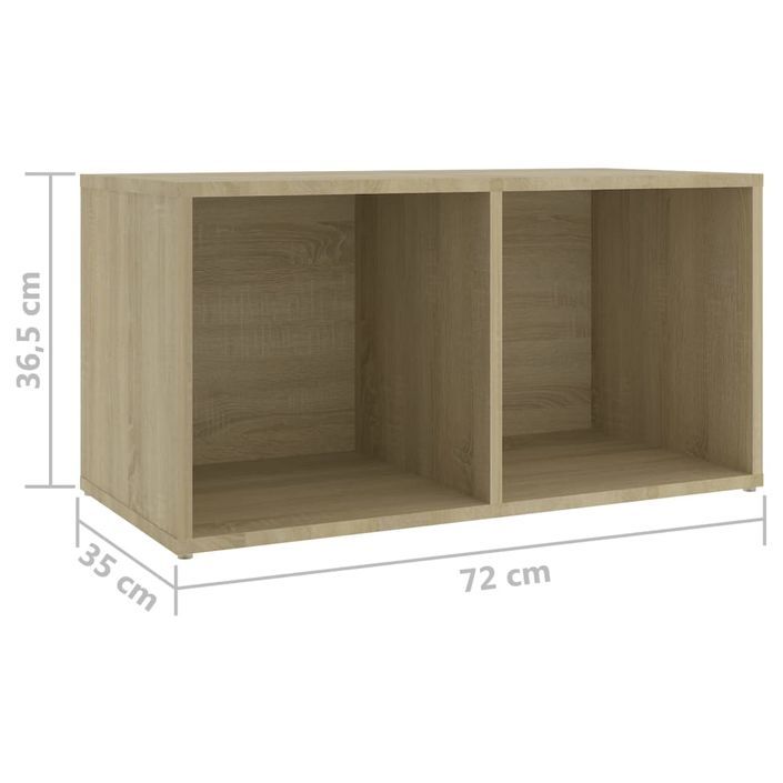 Meubles TV 2 pcs Chêne sonoma 72x35x36,5 cm - Photo n°8