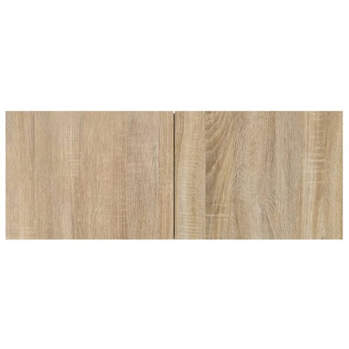 Meubles TV 2 pcs chêne sonoma 80x30x30 cm bois d'ingénierie - Photo n°6