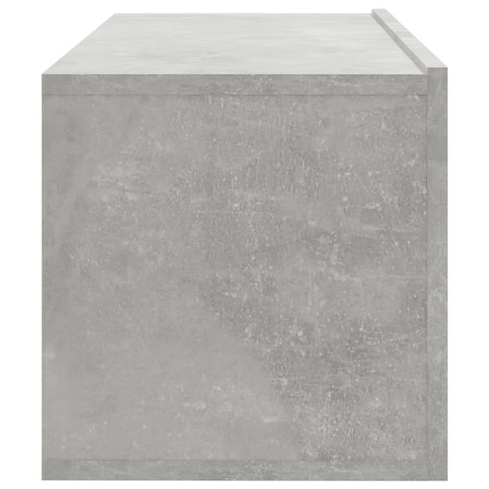 Meubles TV 2 pcs Gris béton 100x30x30 cm Bois d'ingénierie - Photo n°8