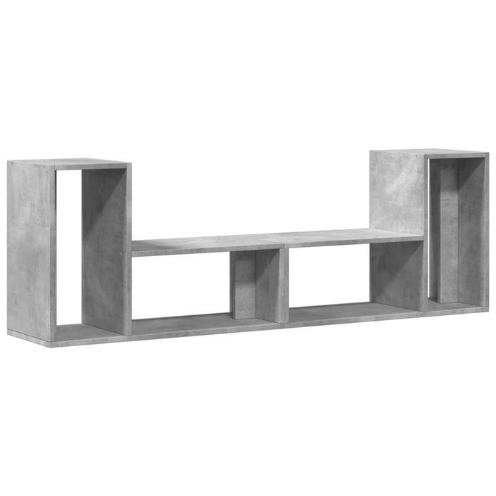 Meubles TV 2 pcs gris béton 75x30x50 cm bois d'ingénierie - Photo n°1