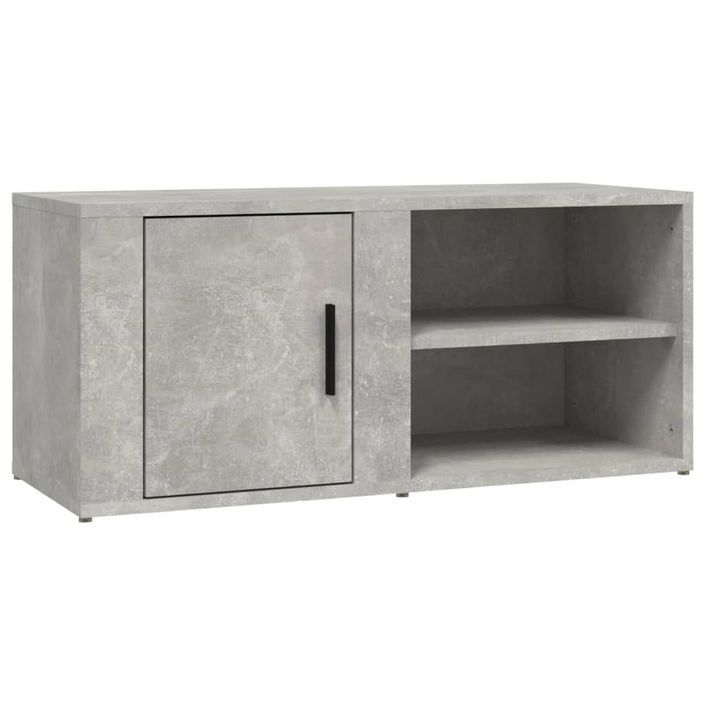 Meubles TV 2 pcs Gris béton 80x31,5x36 cm Bois d'ingénierie - Photo n°6