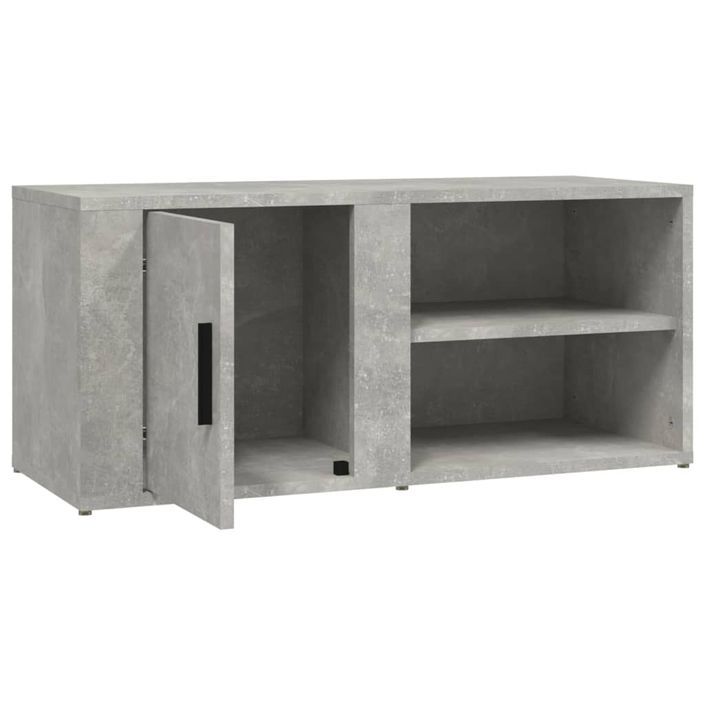 Meubles TV 2 pcs Gris béton 80x31,5x36 cm Bois d'ingénierie - Photo n°9