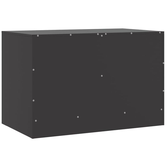 Meubles TV 2 pcs noir 67x39x44 cm acier - Photo n°9