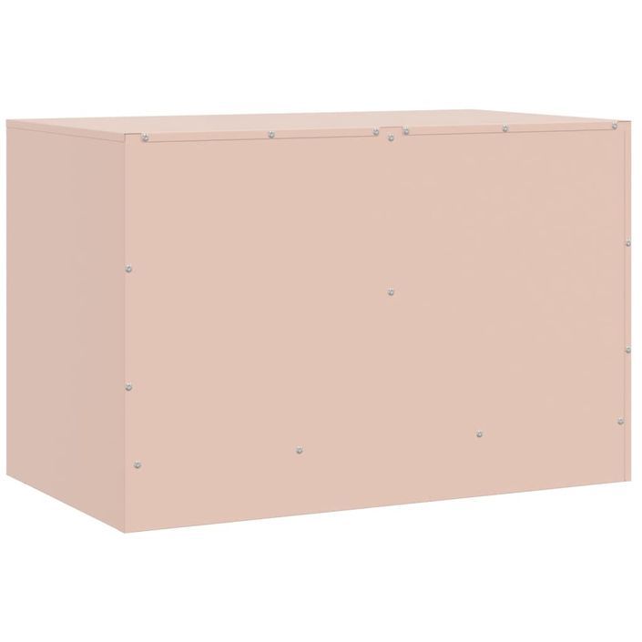 Meubles TV 2 pcs rose 67x39x44 cm acier - Photo n°9