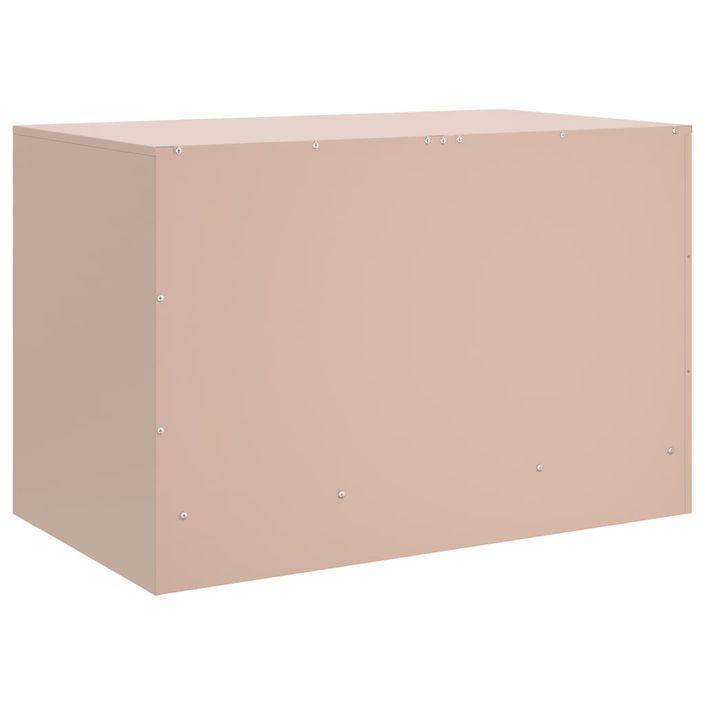 Meubles TV 2 pcs rose 67x39x44 cm acier - Photo n°9