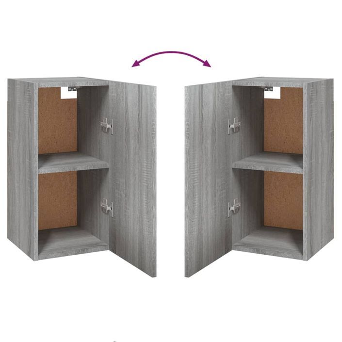 Meubles TV 2 pcs Sonoma gris 30,5x30x60 cm Bois d'ingénierie - Photo n°7