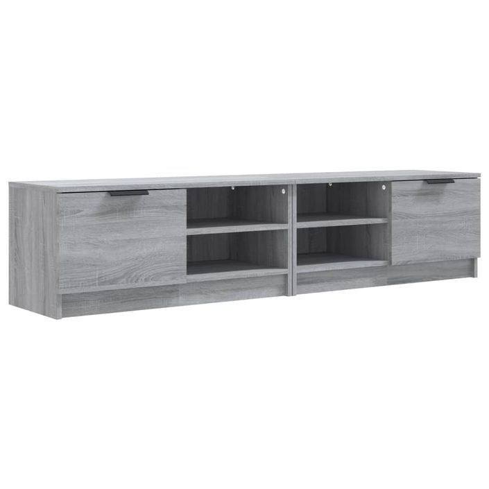 Meubles TV 2 pcs Sonoma gris 80x35x36,5 cm Bois d'ingénierie - Photo n°2