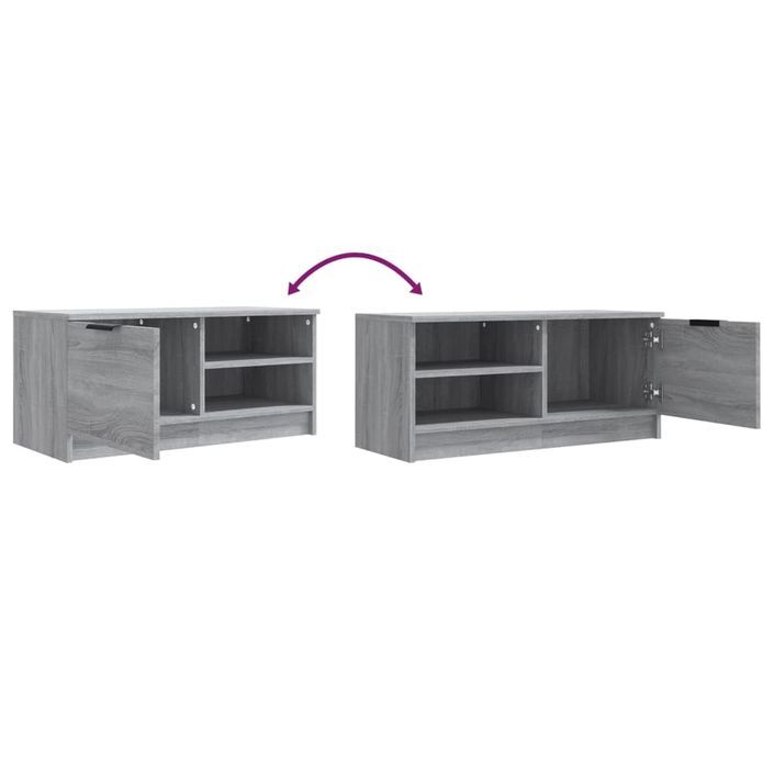 Meubles TV 2 pcs Sonoma gris 80x35x36,5 cm Bois d'ingénierie - Photo n°9