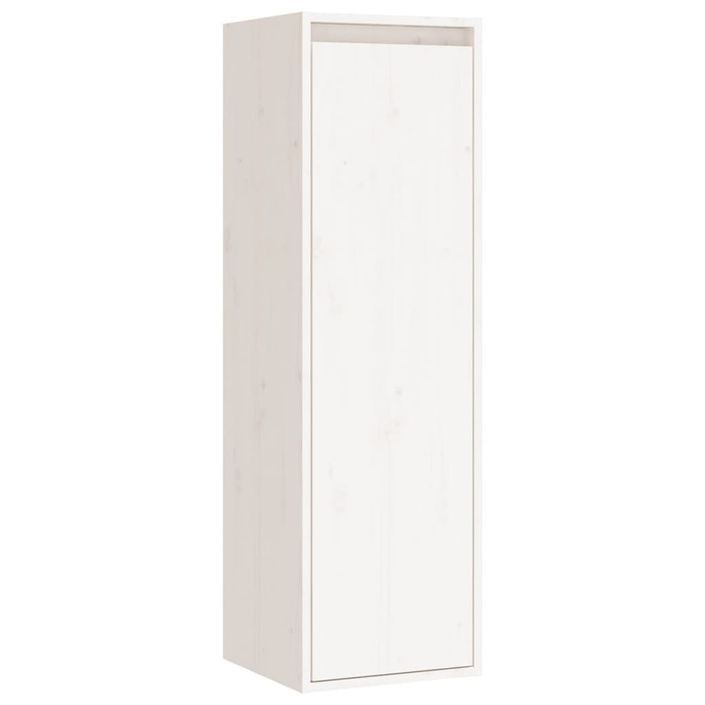 Meubles TV 3 pcs Blanc Bois massif de pin - Photo n°7