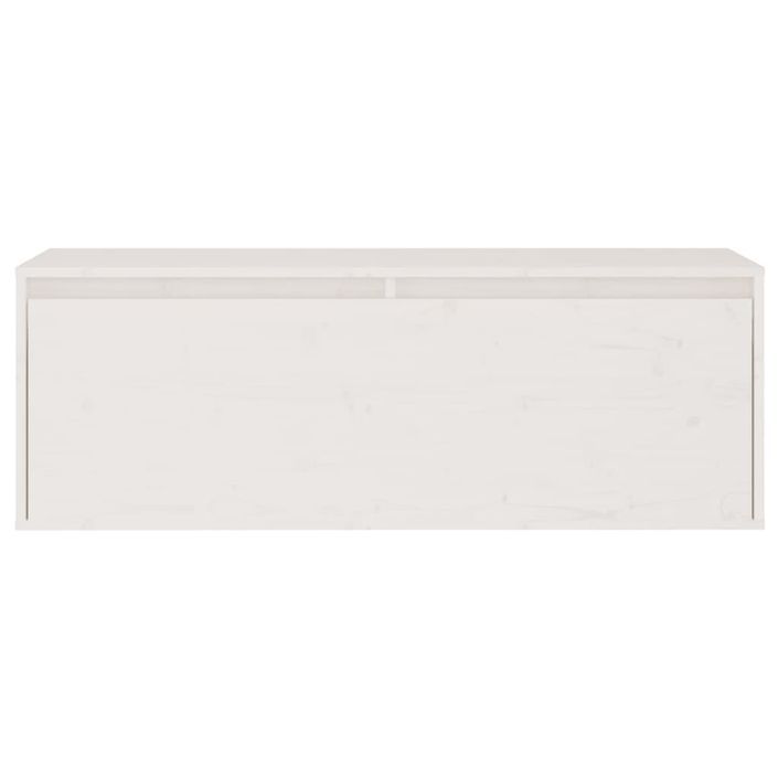 Meubles TV 3 pcs Blanc Bois massif de pin 3 - Photo n°6