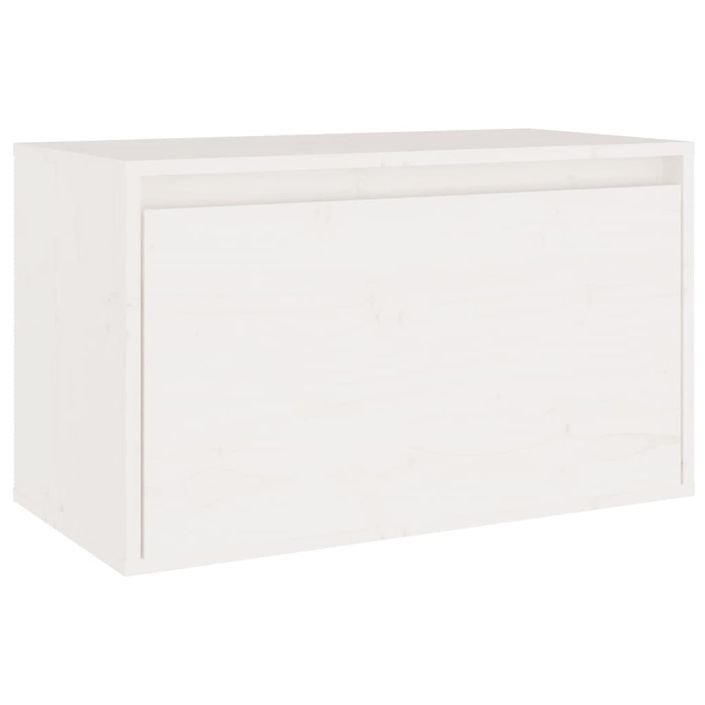 Meubles TV 3 pcs Blanc Bois massif de pin - Photo n°5