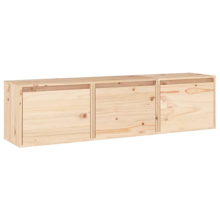 Meubles TV 3 pcs Bois massif de pin - Photo n°2