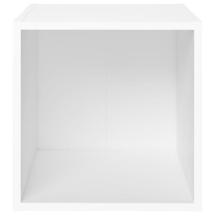 Meubles TV 4 pcs Blanc 37x35x37 cm - Photo n°6